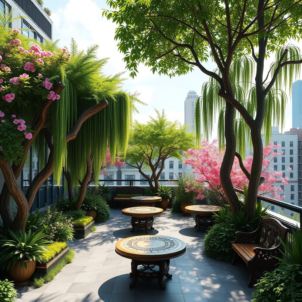 Winter Garden Oasis on Rooftop Sanctuary