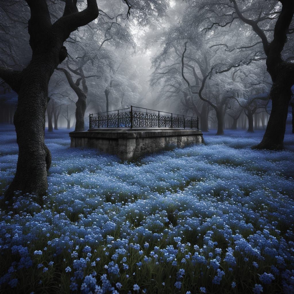 Whimsical Enchanted Garden in a Dreamlike Atmosphere