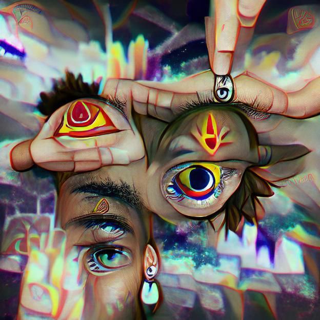Minimalist Third Eye Symbol Design