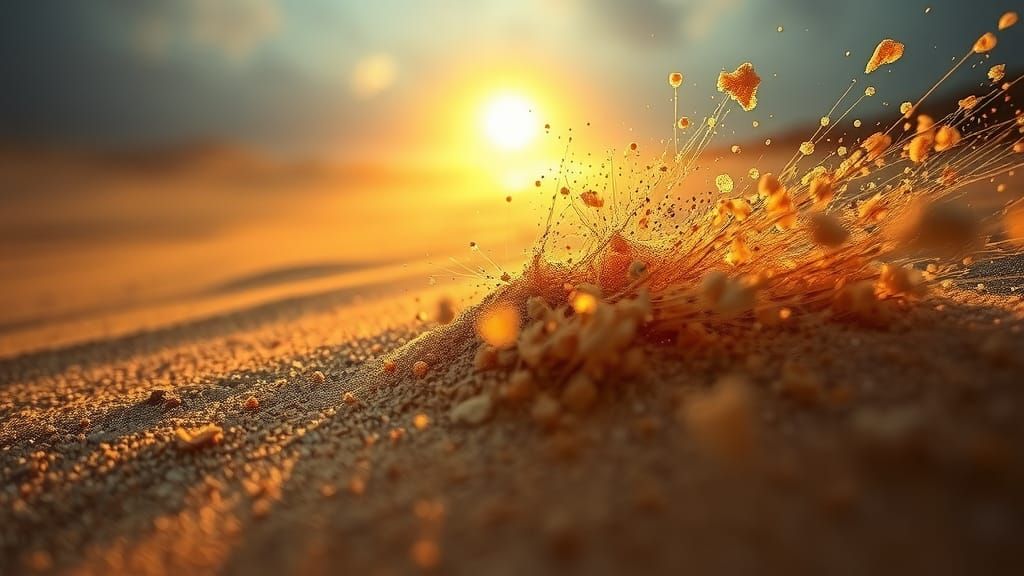 Hyperrealistic Beach Sandstorm in Ultra Detail