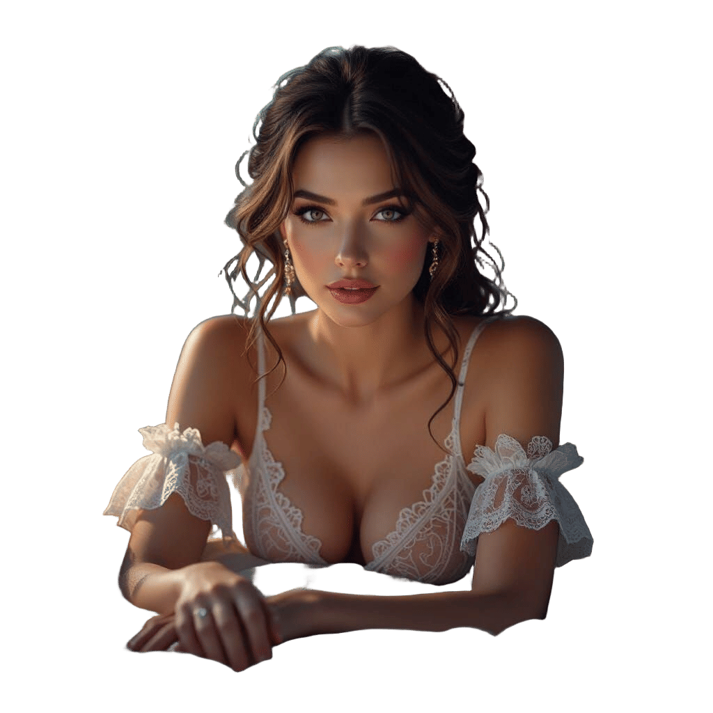 Elegant Woman Lounging: Hyperdetailed Digital Portrait