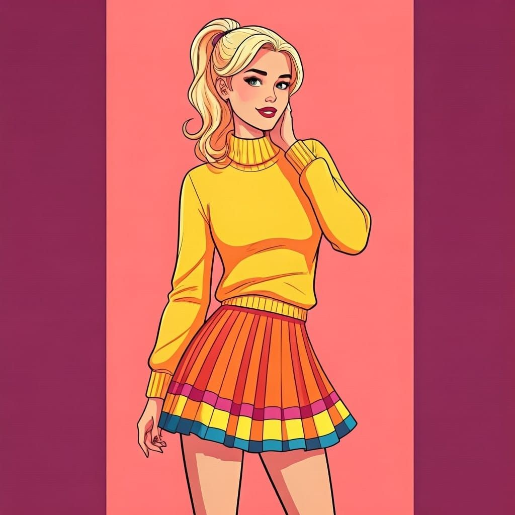 Betty Cooper in Riverdale: Comic Book Art