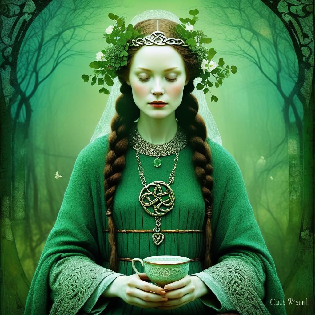 Celtic Goddess Brigid in Fairytale Chic Style