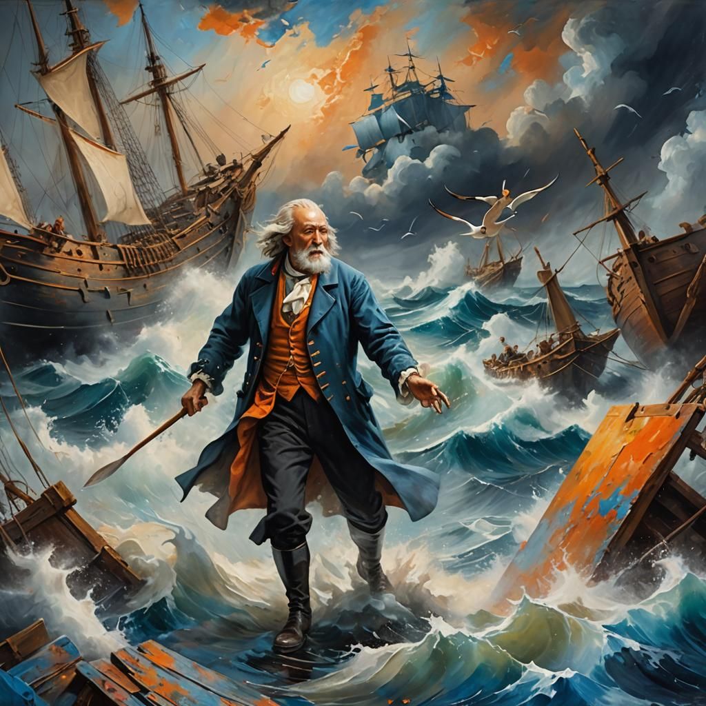 Dutch Master Painting of the Ancient Mariner
