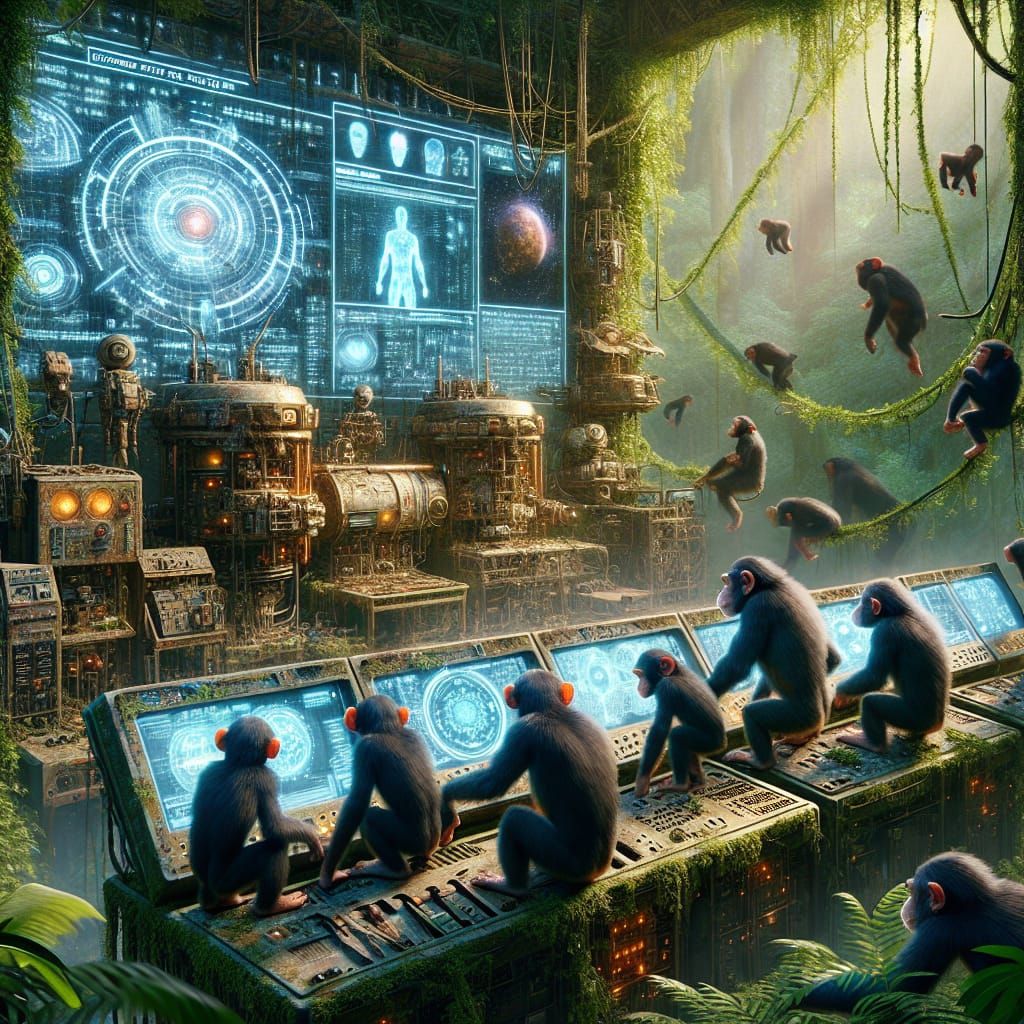 Chimpanzees Discover Ancient Human Alien Lab