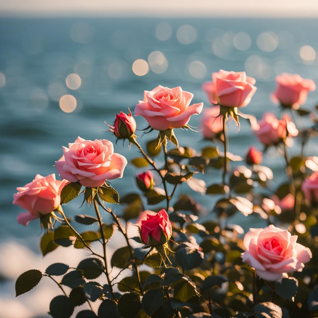 Roses on the Sea: Professional Photography