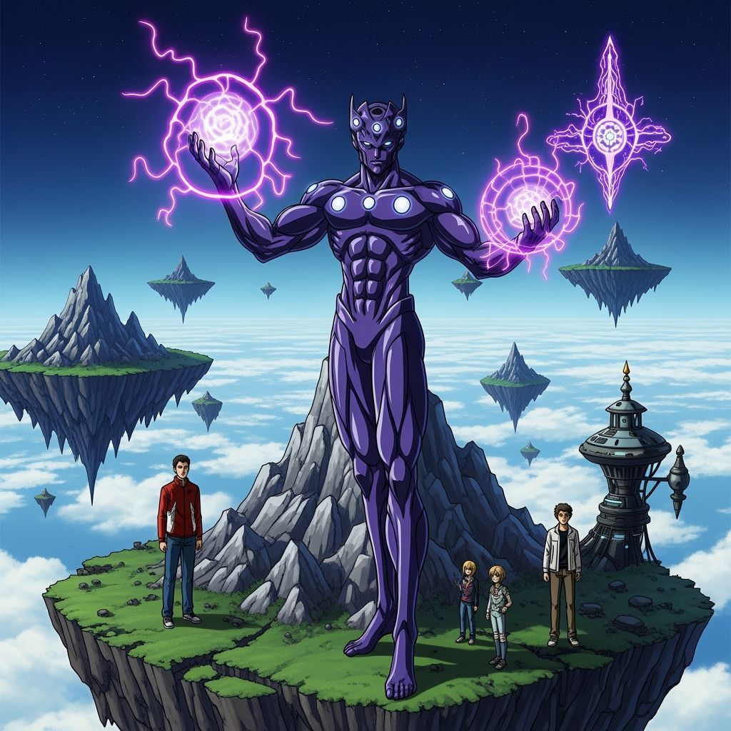 Cosmic Humanoids in Manga Style