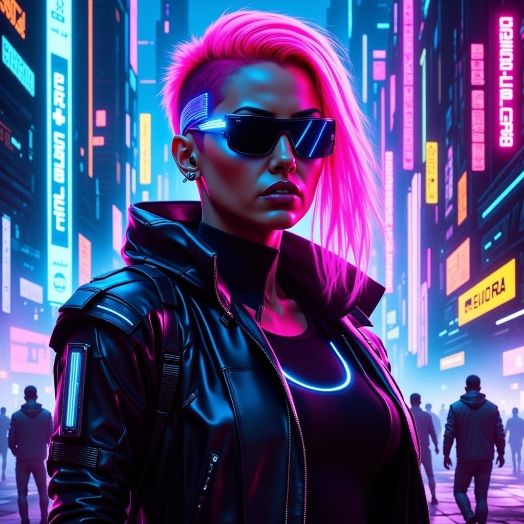 Cyberpunk lady