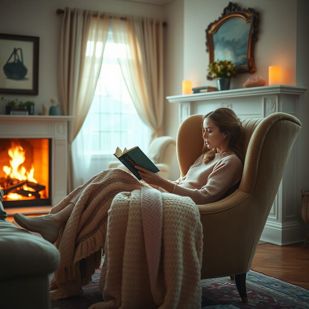 Dreamlike Sanctuary: Immersed in Warmth and Stories