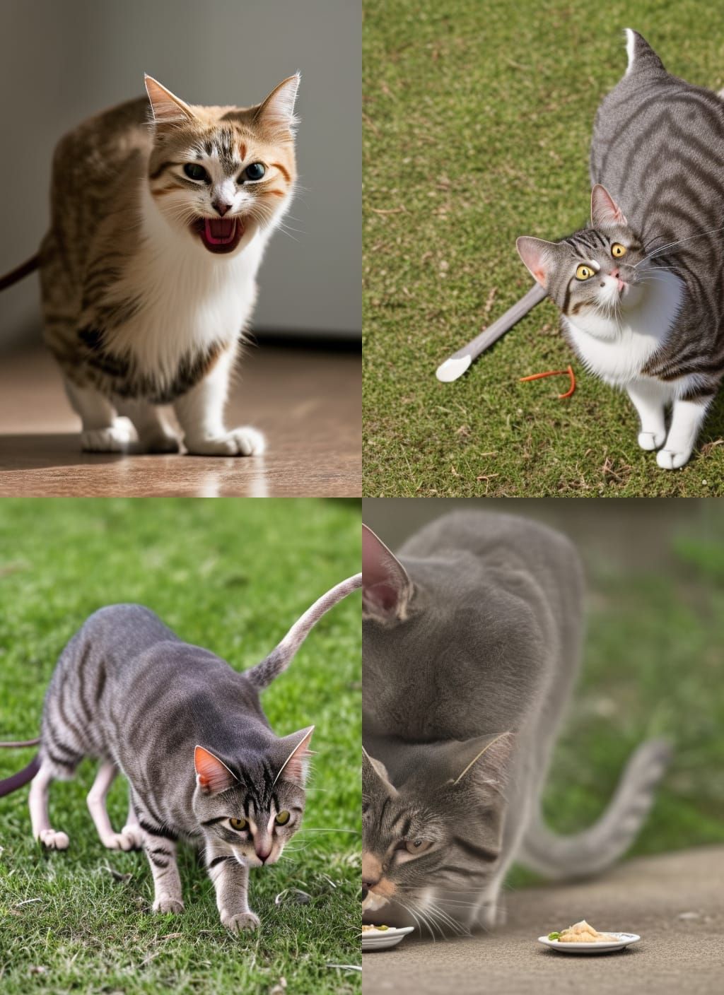 Cartoon Cat's Dinner Chase