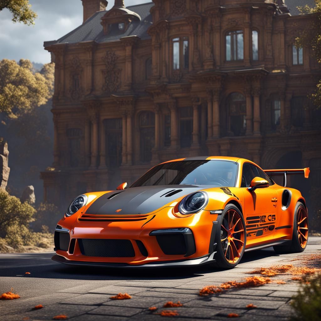 Porsche 911 GT3 RS: Detailed Matte Painting