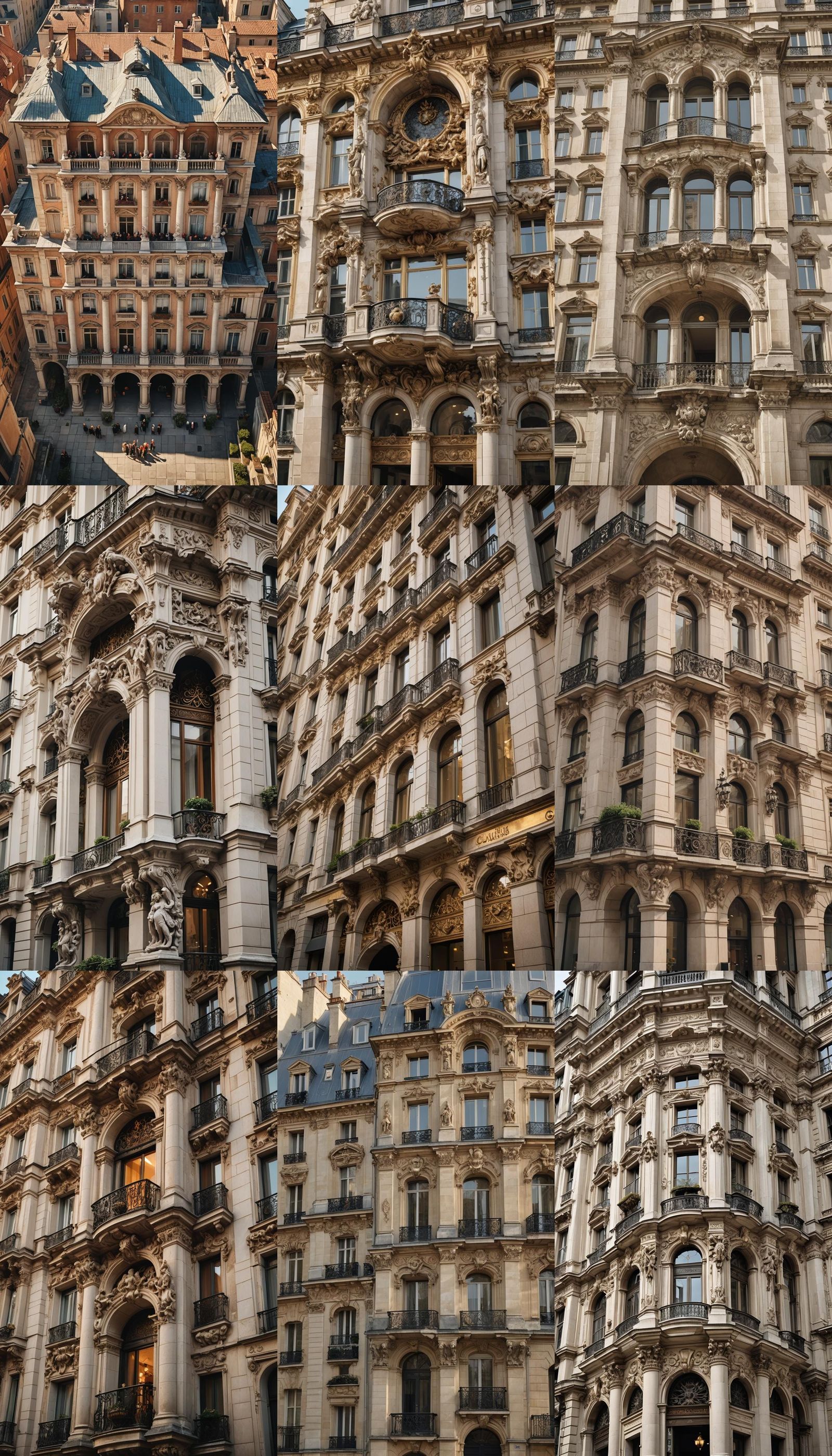 High-Rise Apartment Building in 18th Century Style