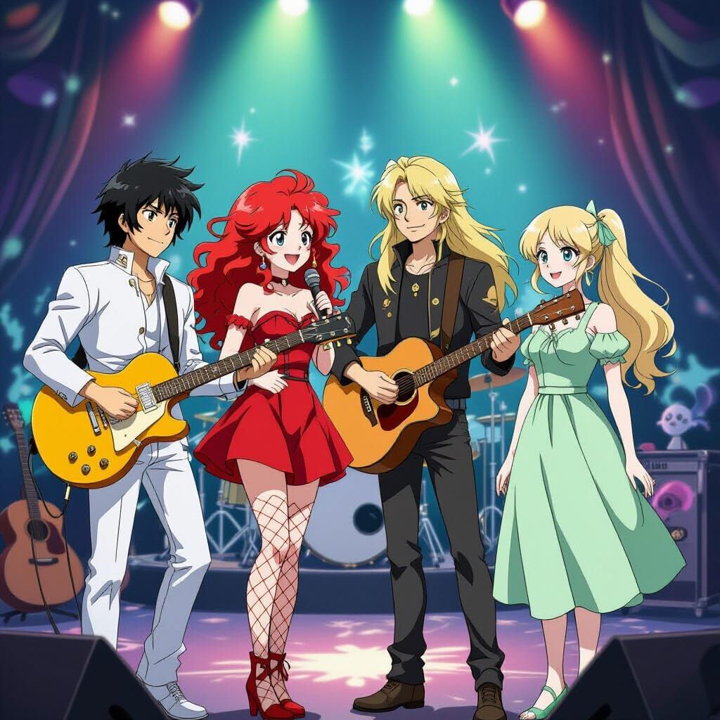 Rock Band Apocalypse: Studio Ghibli Anime Style