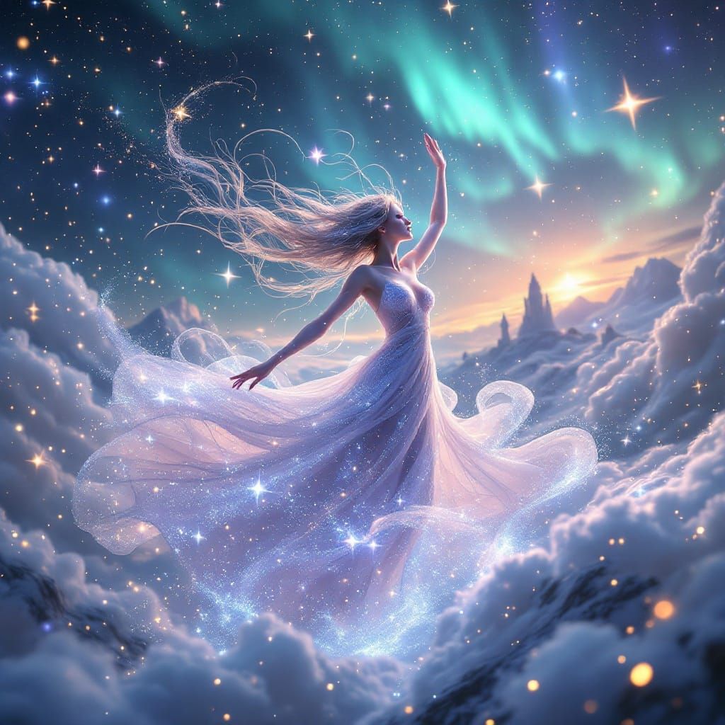 Mystical Dream Weaver in Anime-Inspired 3D Art