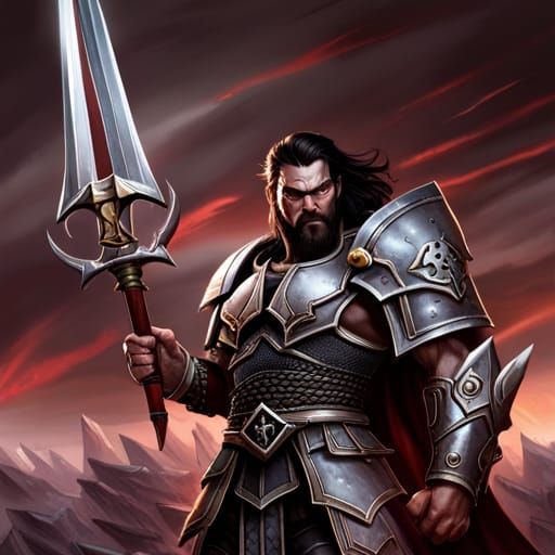 Chaos Warrior in Warhammer Fantasy Battle