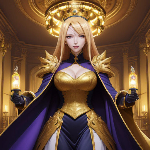 Regal Digimon Squire Admiral Mari in Vibrant Ornate Chamber