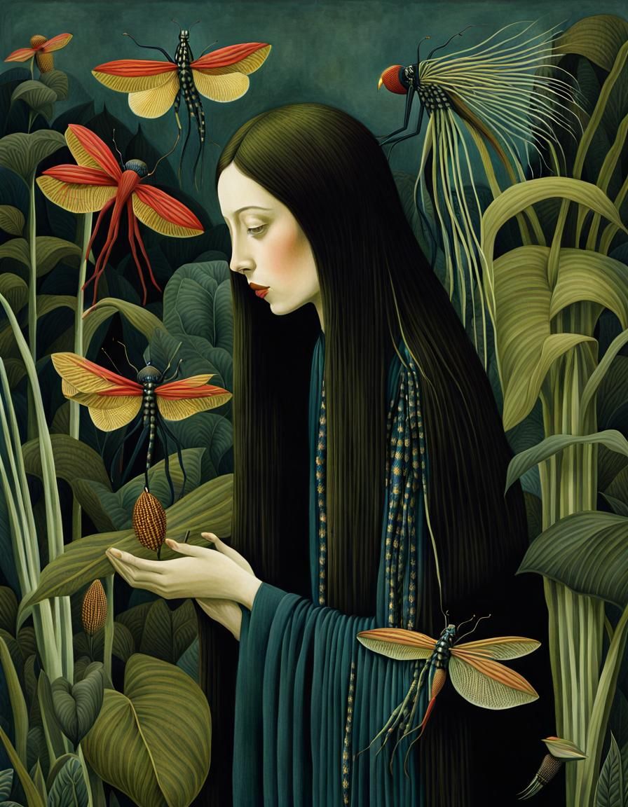 Surreal Orchid Collage in 8K Digital Art