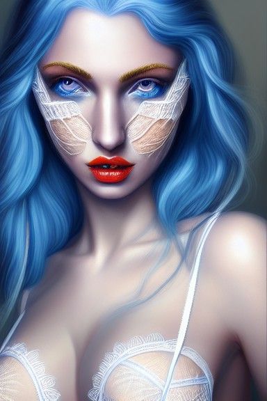 Detailed Elf Goddess in Photorealistic Digital Painting