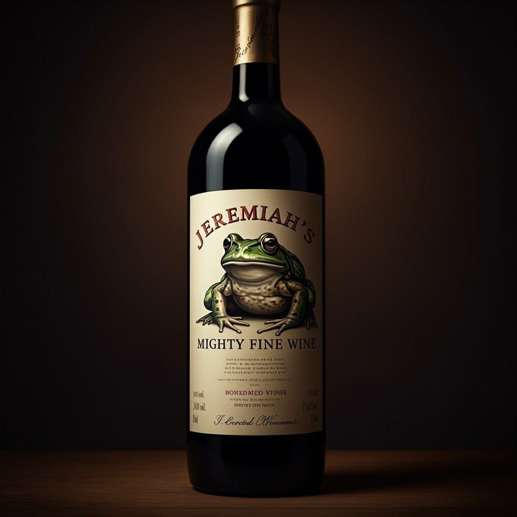 Jeremiah's Mighty Fine Wine: A Cinematic Still Life