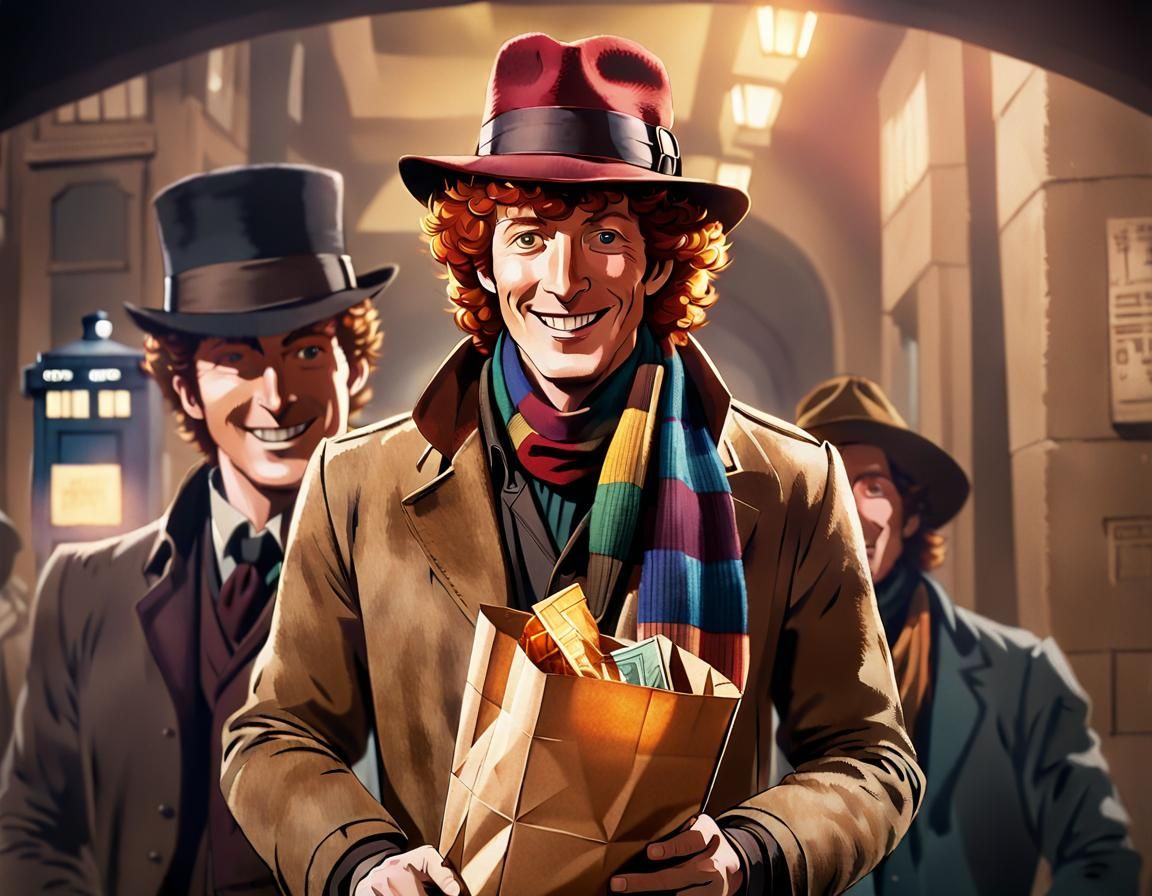 Young Doctor Who Fan Cosplay in Manga Style