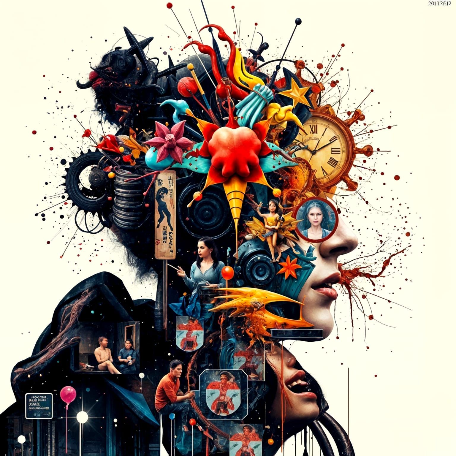 Abstract Representation of Organized Mental Chaos