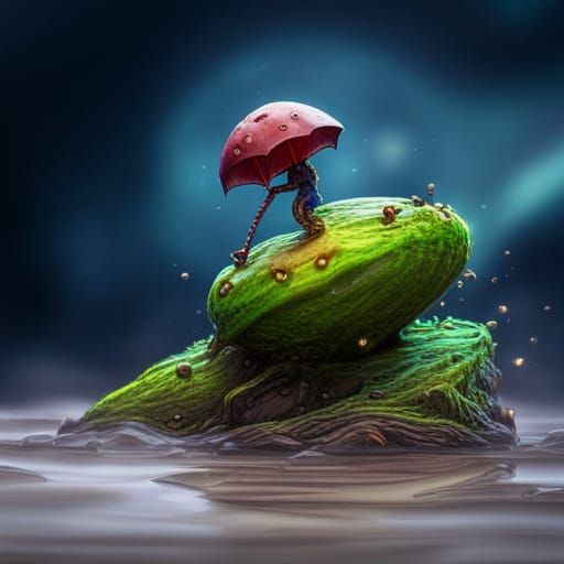 Hyperrealistic Dragon Quest Slime, Sharp Focus