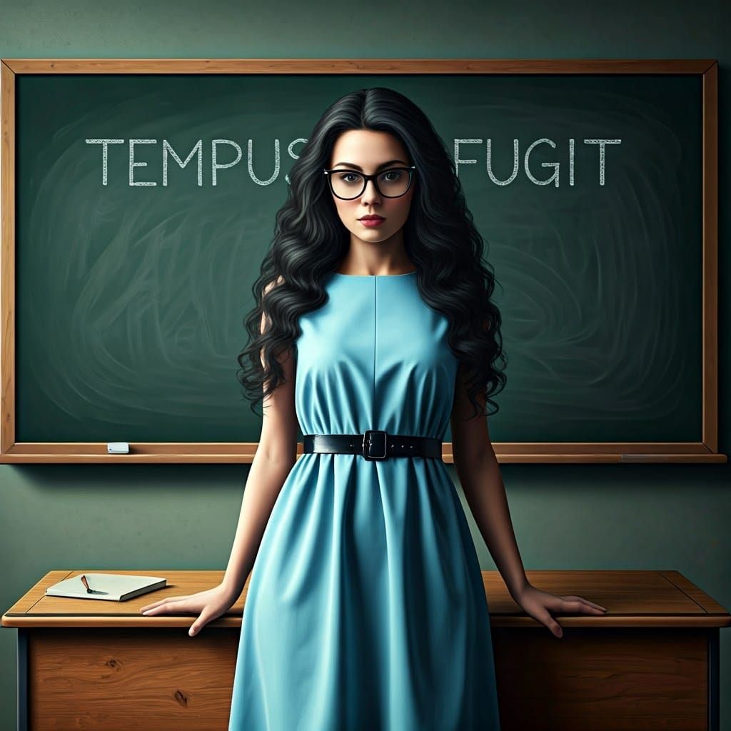 Woman at Desk in Wyeth and Hopper Style