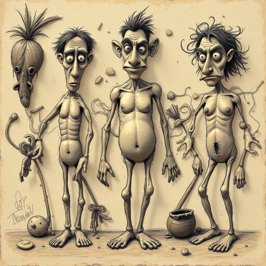 Claymation Style Character in Toon Rendering