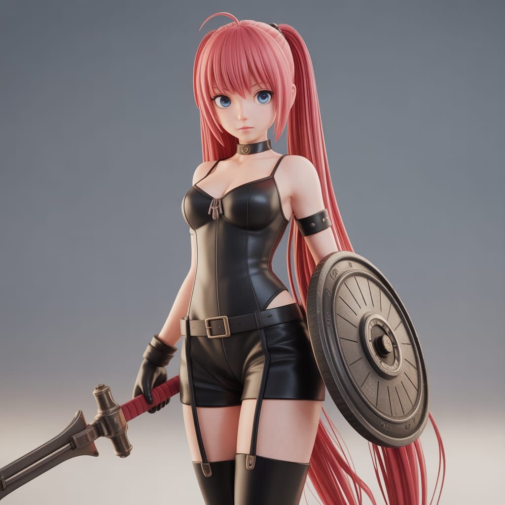 Leather State Comic Book Cover in Anime Style