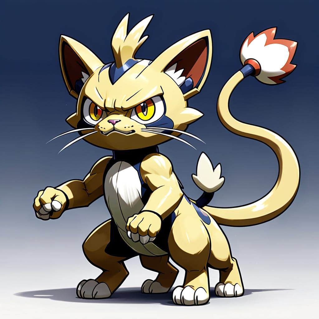 Fierce Wild Fighter with Majestic Aura