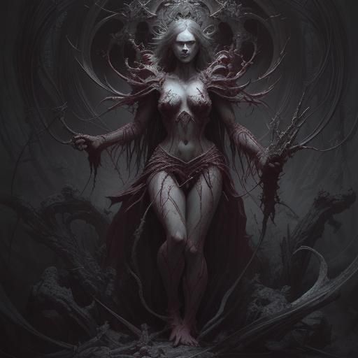 Horrific Organs Illustration in Doré Style