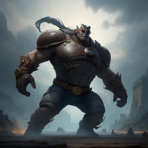 Agile Giant Footprint in Fantasy Arena