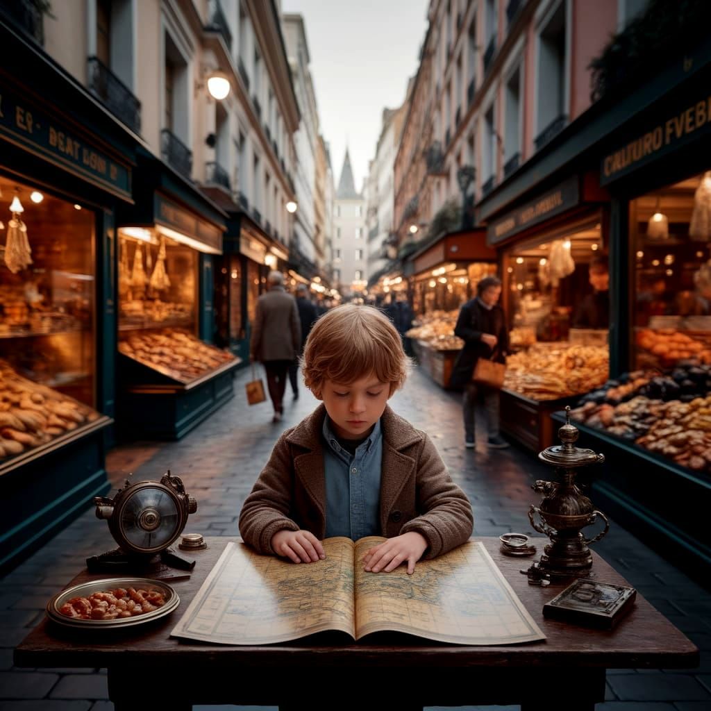 Bustling Alien Market in Photorealistic Style