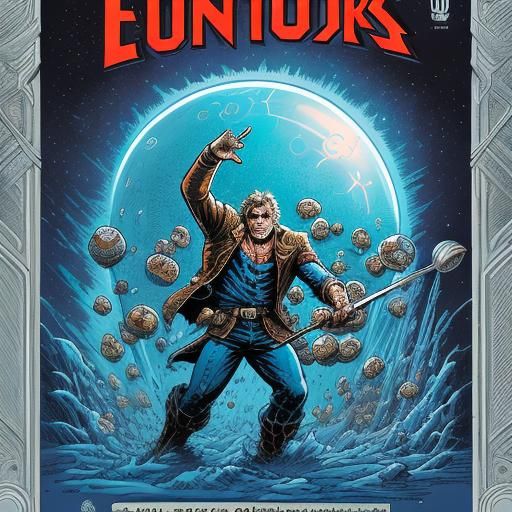 Frosted Object in Comic Book Art Style