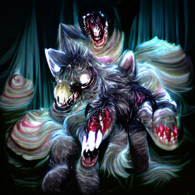 Nightmare Wolf: Horror Creature from the Shadows