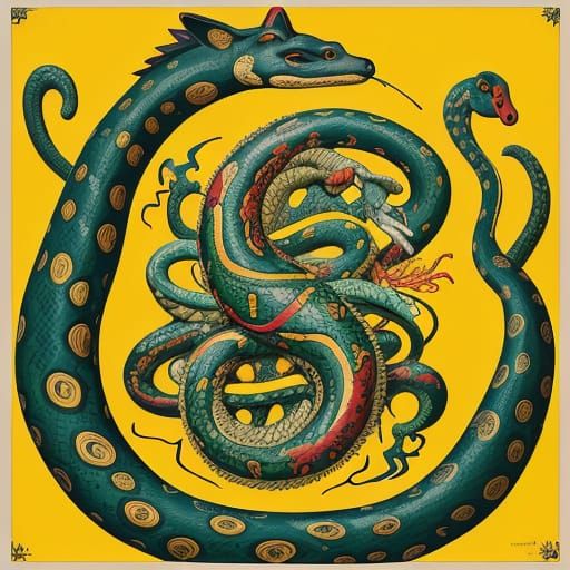 Whimsical Billboard in Distorted Cubist Style