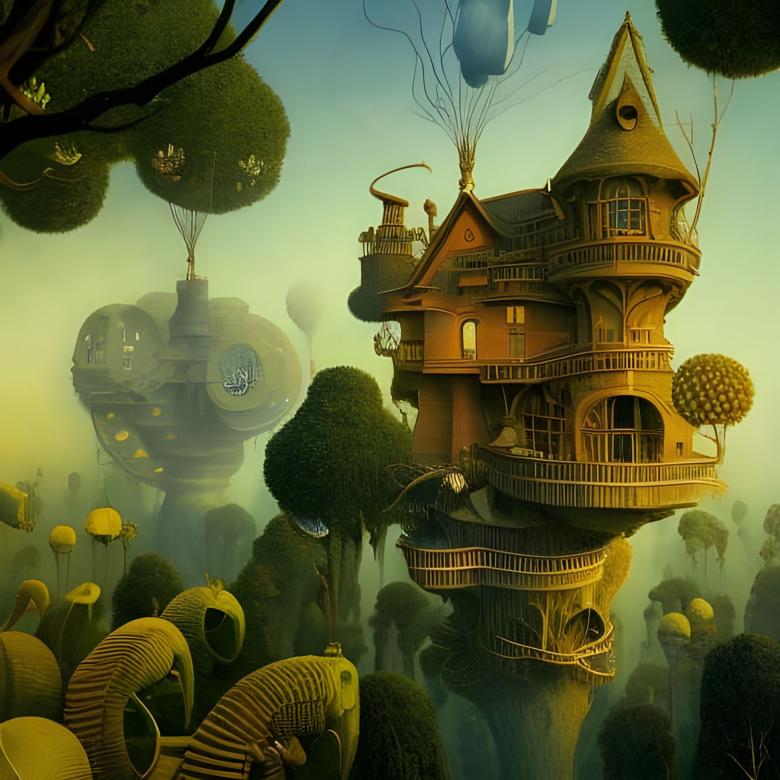 Surreal Fantasy Art: Misery Loves Company