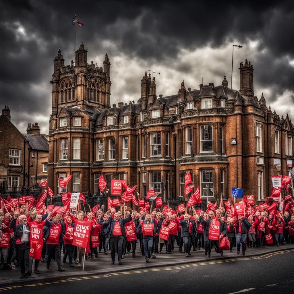 Labour Victory: A Hyperrealistic Election Image