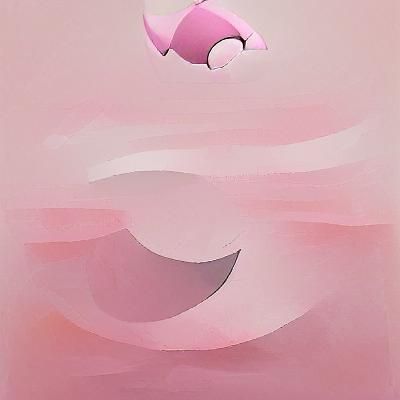 Abstract Minimalist Blissey Digital Art
