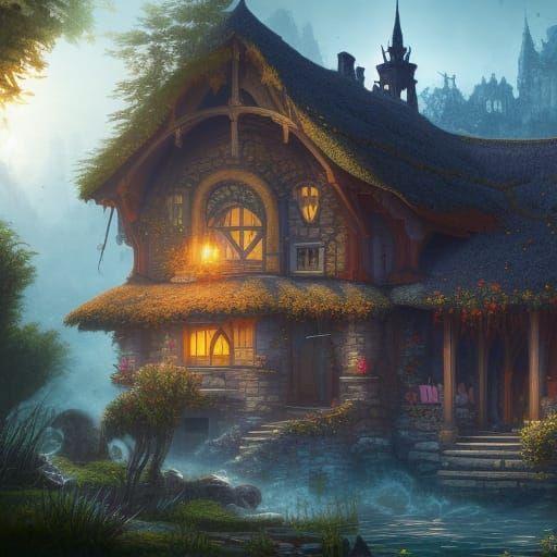 Detailed Cottage-core Scene in Unreal Engine 5