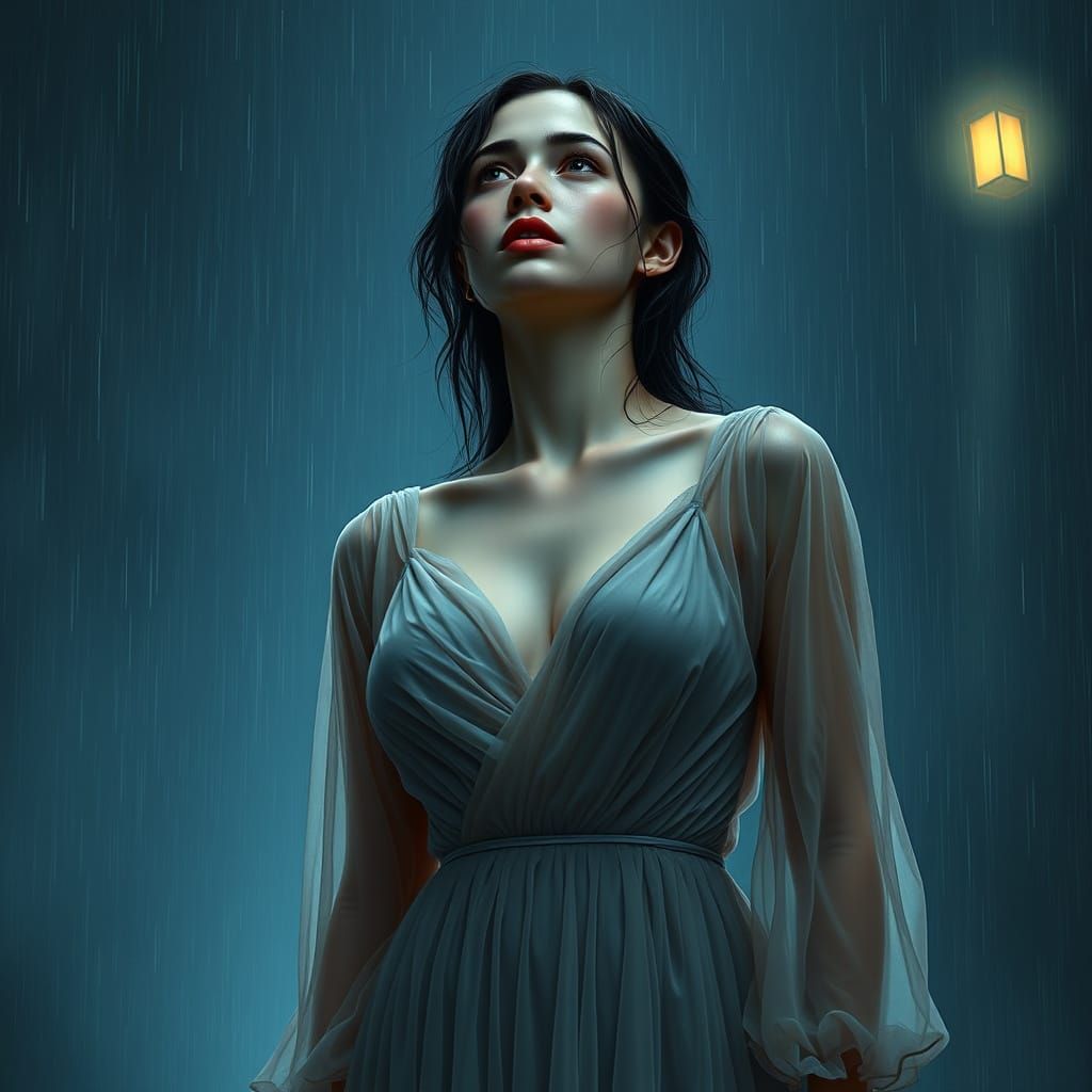 Ethereal Beauty in a Turbulent Storm