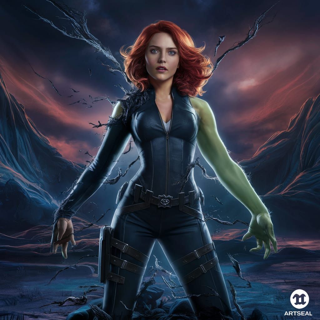 Black Widow Hulking Out.