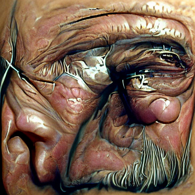 Contemplative Portrait of an Elderly Man