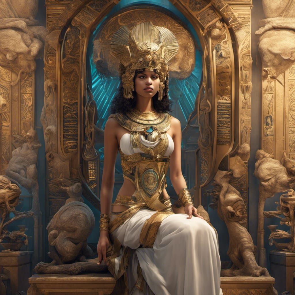 Cleopatra in Mystic Museum, Art Nouveau Style
