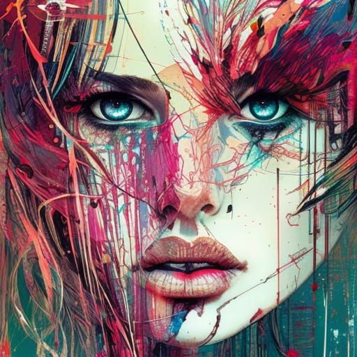 Warrior Princess Portrait in Vibrant Detail