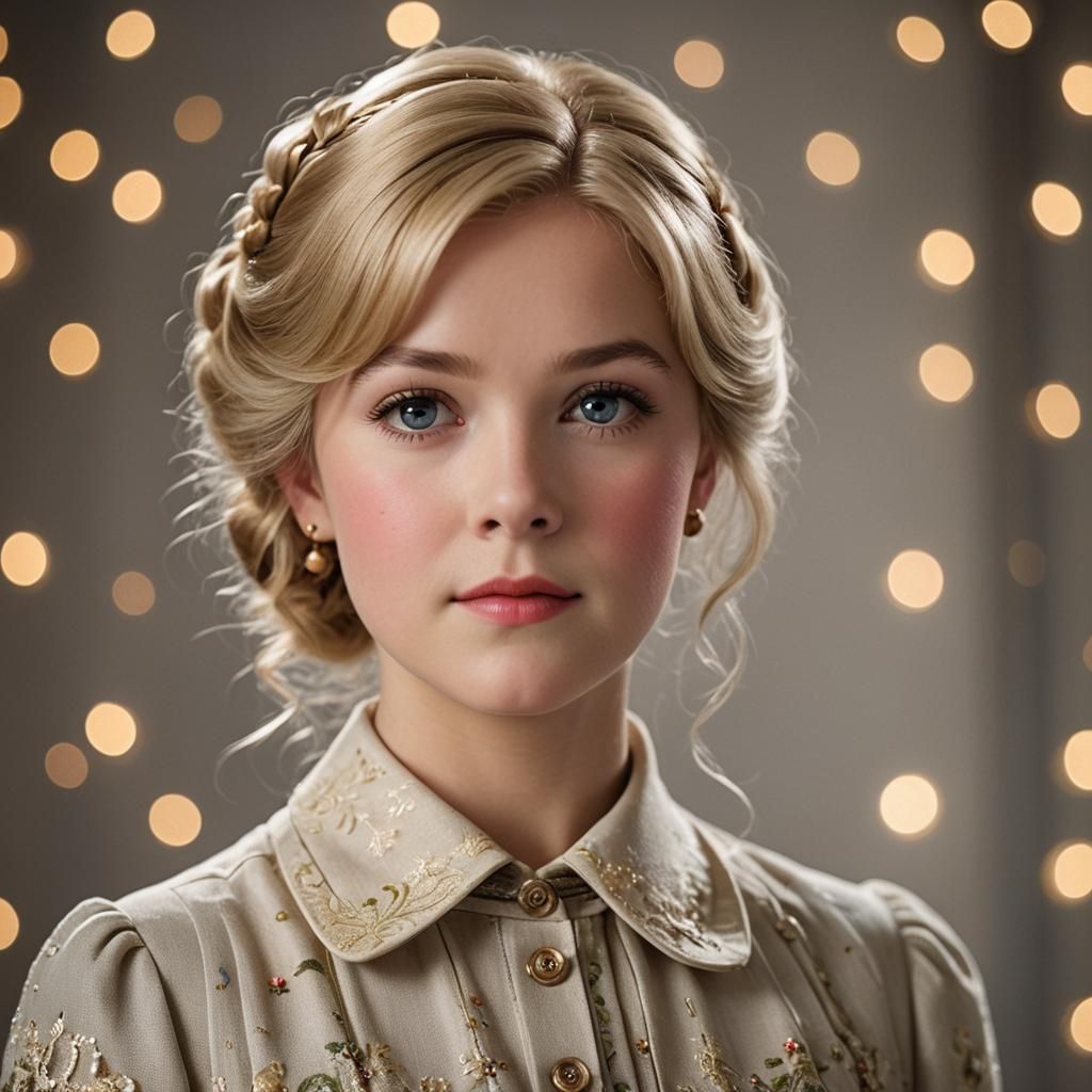 Ultrarealistic Portrait of Nellie Oleson in Natural Lighting