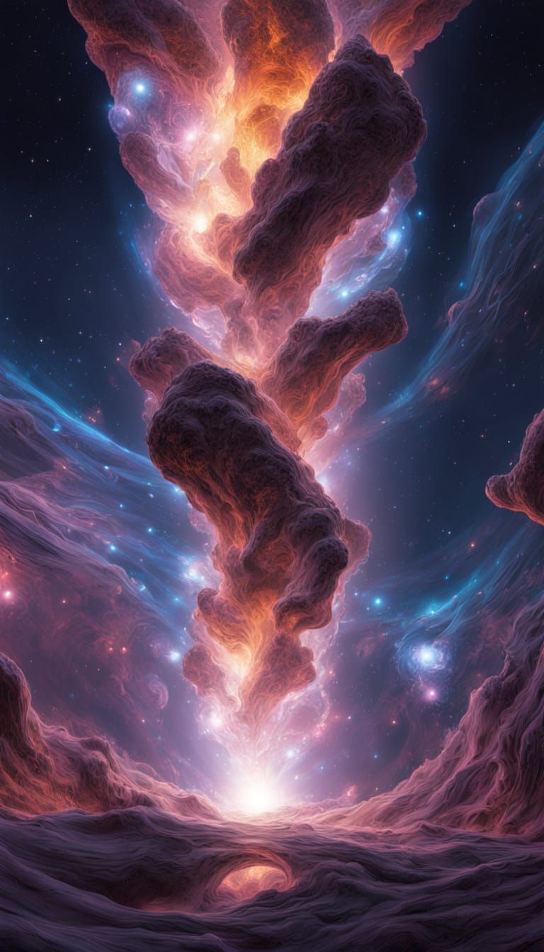 Sci-Fi Crystal Structure in Deep Space