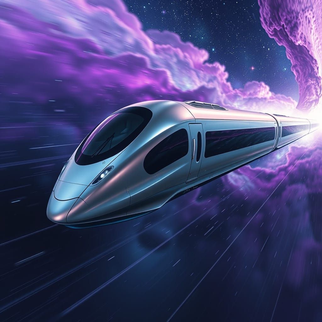 Galactic Express in Iridescent Hues