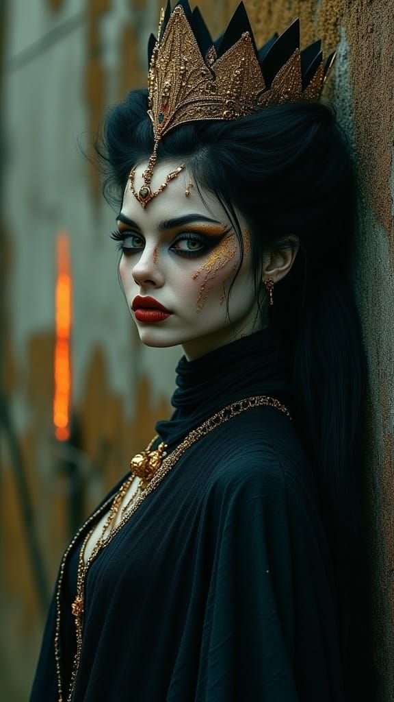 Surreal Editorial Portrait with Bold Colors