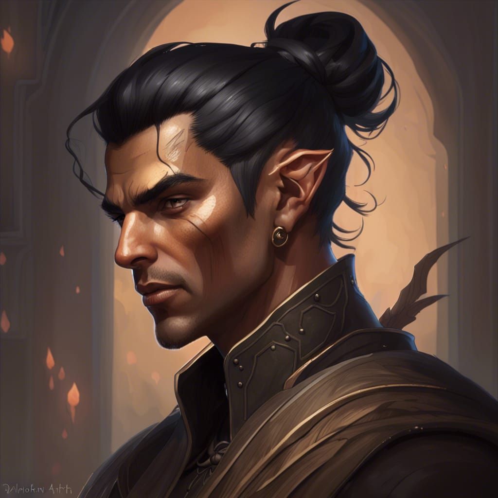 Detailed Elf Portrait in Unreal Engine 5